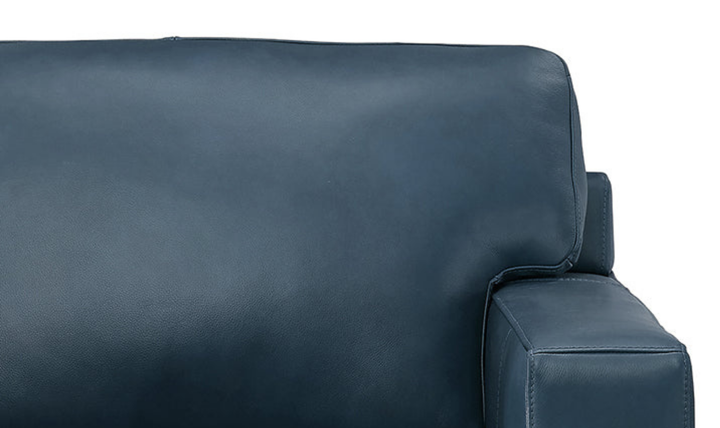 Dillon 2-Seater Waxy Pull-up Leather Loveseat WIth Track Arms-Jennifer