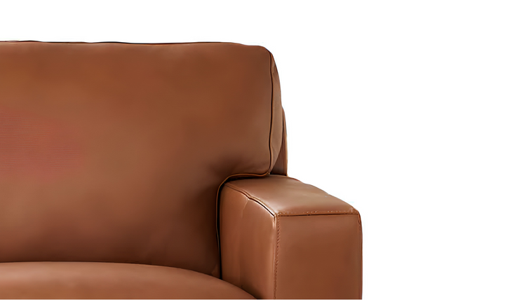 Dillon U-Shape Leather Sectional Sofa in Nutmeg Brown-Jennifer Furniture 