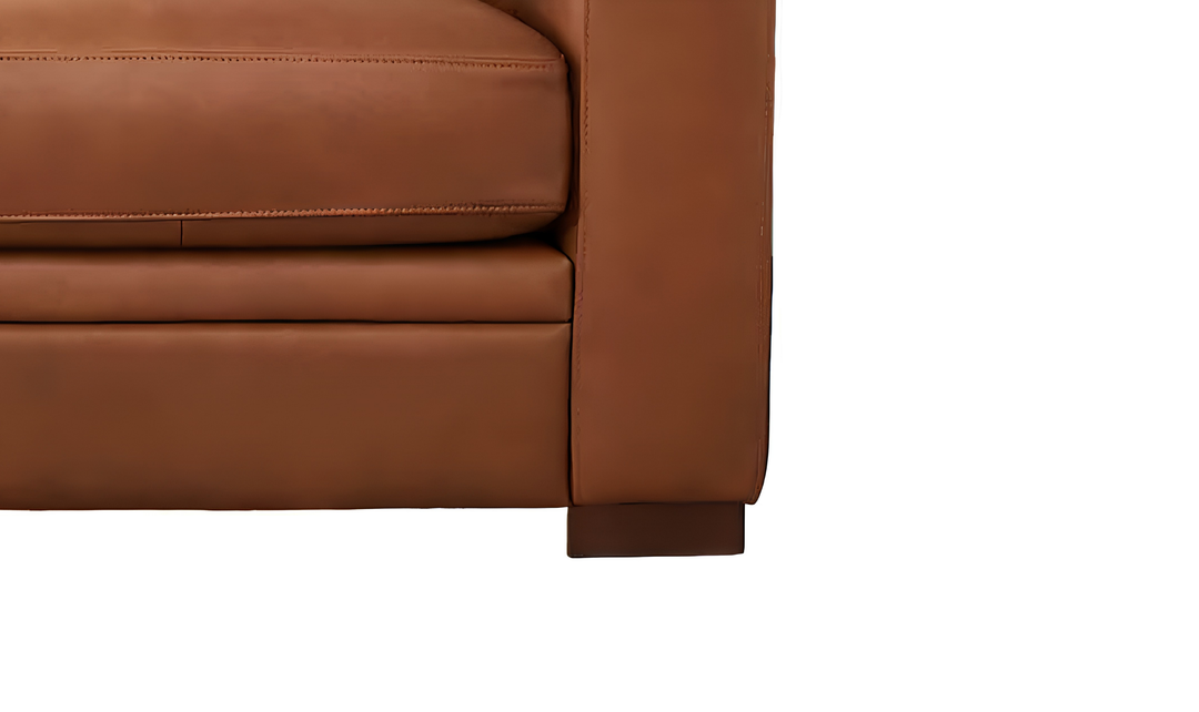 Dillon U-Shape Leather Sectional Sofa in Nutmeg Brown-Jennifer Furniture 