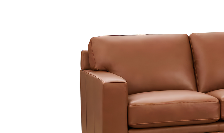 Dillon U-Shape Leather Sectional Sofa in Nutmeg Brown-Jennifer Furniture 