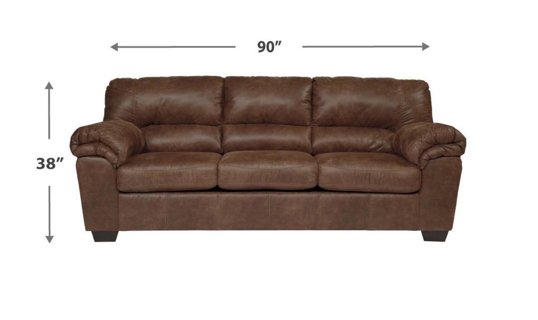 Modern Heritage Bladen 3-Seater Faux leather Sleeper Sofa (Full Size)