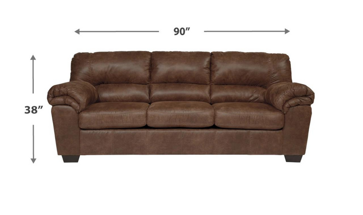 Modern Heritage Bladen 3-Seater Faux leather Sleeper Sofa (Full Size)