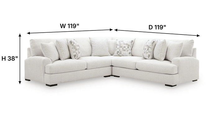 Modern Heritage Misty-Lakes 3-Piece Sectional Sofa-jennifer