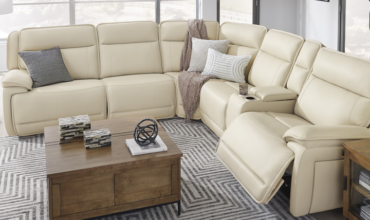 Modern Heritage Double Deal 6-Piece Power Reclining Sectional Sofa