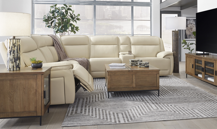 Modern Heritage Double Deal 6-Piece Power Reclining Sectional Sofa