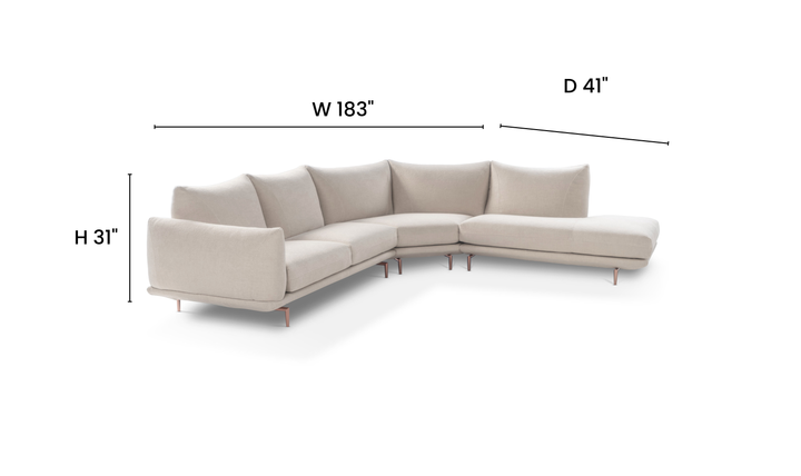 Calia Italia Dragees Modular Upholstered Sectional Sofa