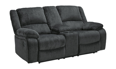 Draycoll Power Reclining Loveseat With Cup Holder Console