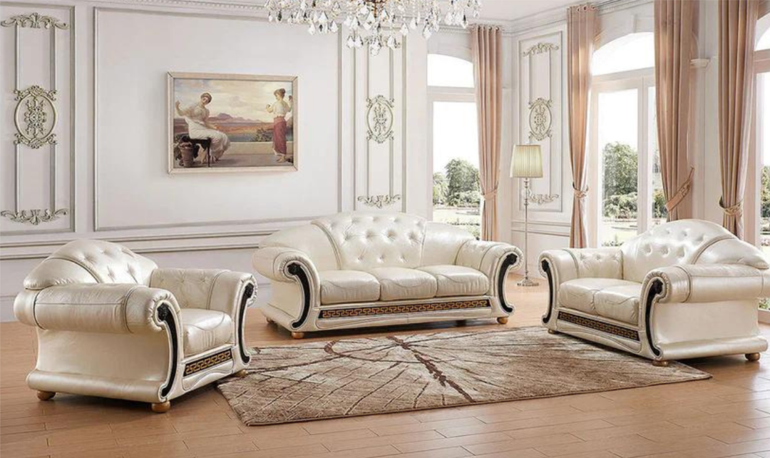 ESF Furniture Apolo 3-Seater Stationary Leather Sofa--Jennifer Furniture