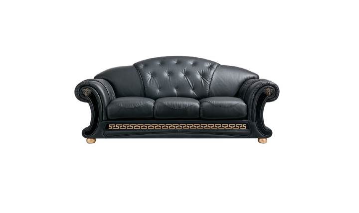 ESF Furniture Apolo 3-Seater Stationary Leather Sofa