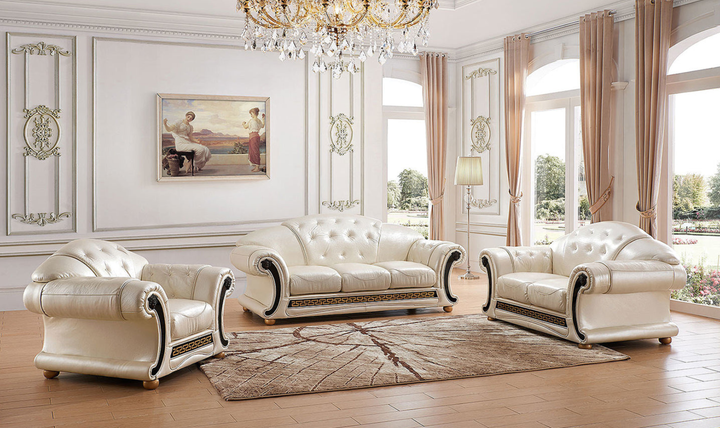 ESF Furniture Apolo 3-Seater Stationary Leather Sofa--Jennifer Furniture