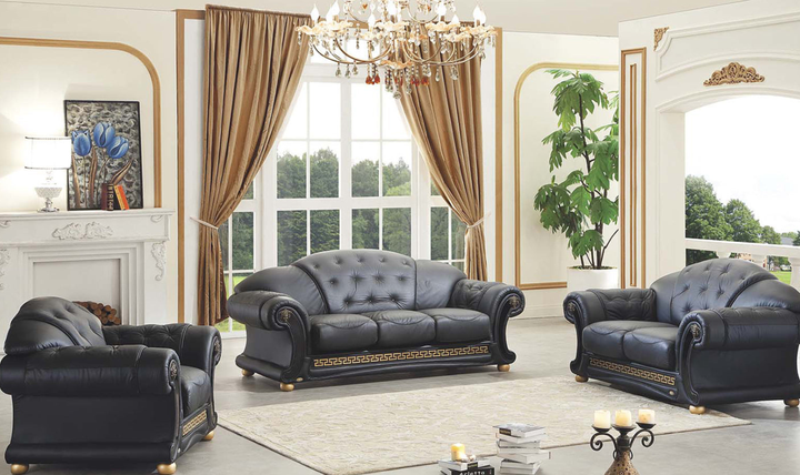 ESF Furniture Apolo 3-Seater Stationary Leather Sofa--Jennifer Furniture