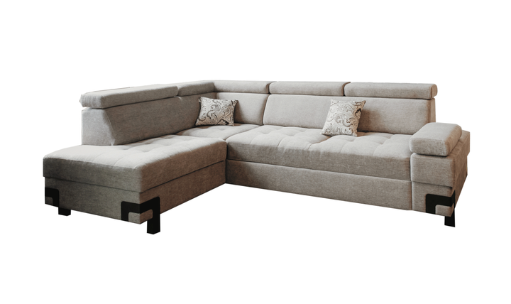 ESF Furniture Garda 3-Seater L-Shaped Sectional Sleeper Sofa with Chaise-Jennifer Furniture