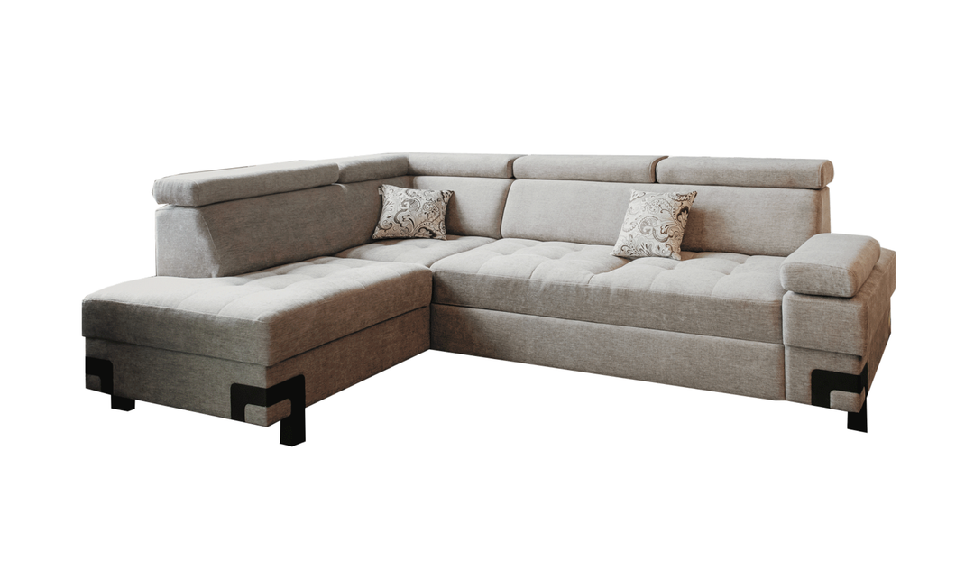 ESF Furniture Garda 3-Seater L-Shaped Sectional Sleeper Sofa with Chaise-Jennifer Furniture