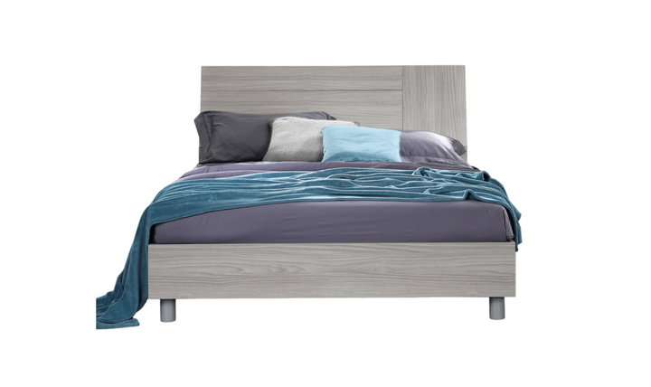 ESF Italia Linosa Beige Wooden King/Queen Size Bed In Mat Finish