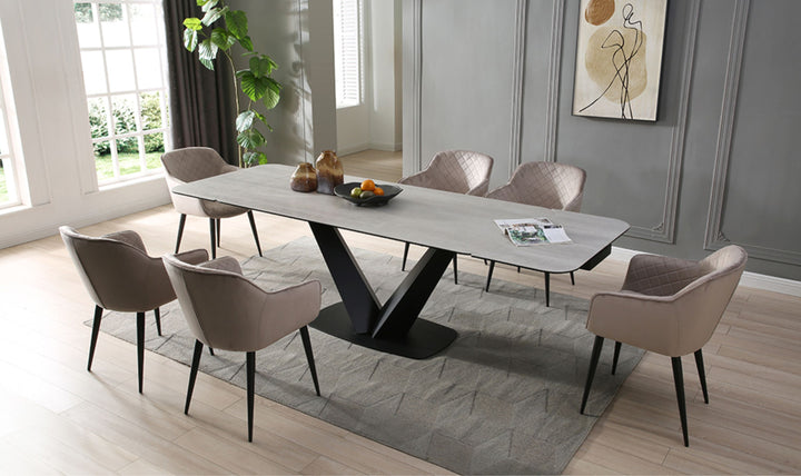 ESF Italia Villeroy Extendable Ceramic Dining Table Set