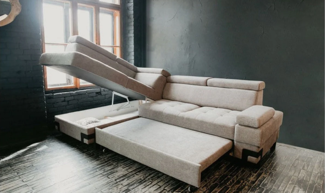 ESF Furniture Garda 3-Seater L-Shaped Sectional Sleeper Sofa with Chaise