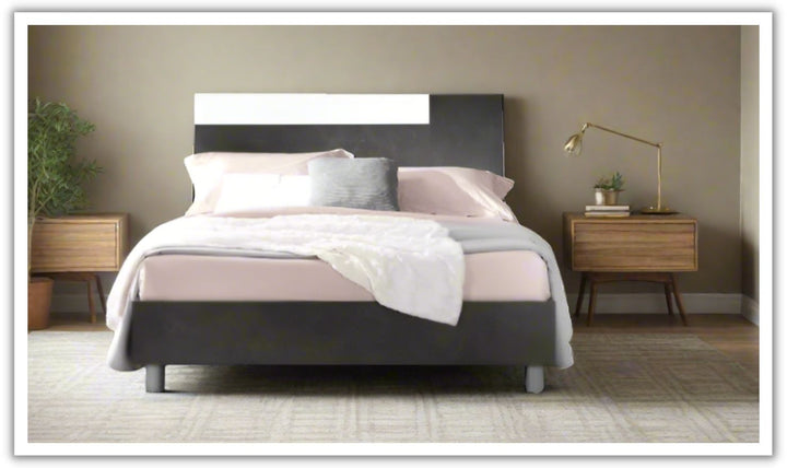 ESF Italia Panarea King/Queen Size Bed In Black