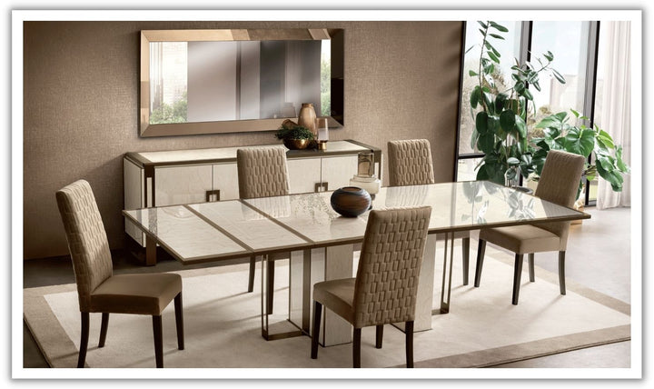 ESF Italia Poesia Rectangle Dining Room Set with Extendable Table