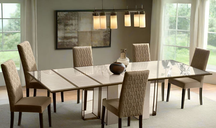 ESF Italia Poesia Rectangle Dining Room Set with Extendable Table