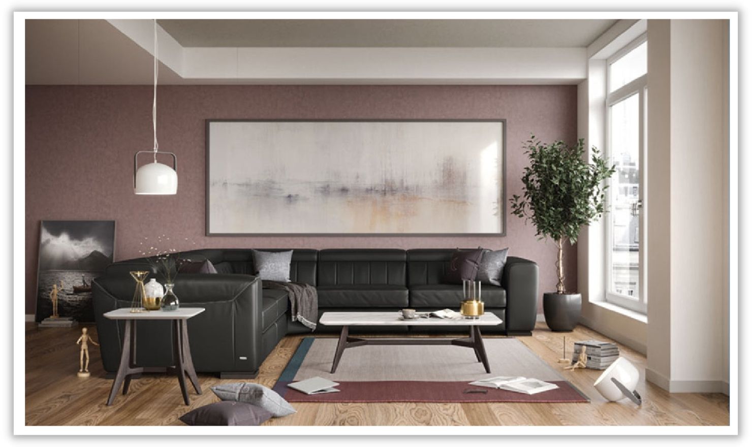 Forza Sectional in Leather