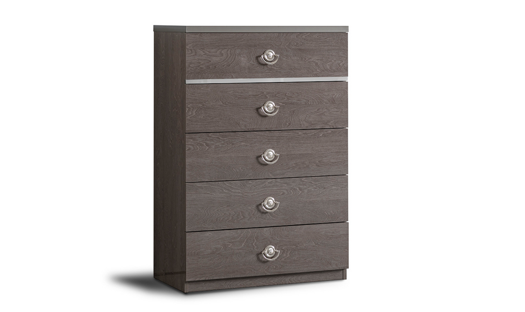 ESF Italia Nabucco 5 Drawers Storage Chest In Brown