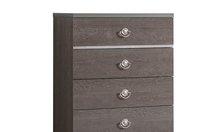 ESF Italia Nabucco 5 Drawers Storage Chest In Brown