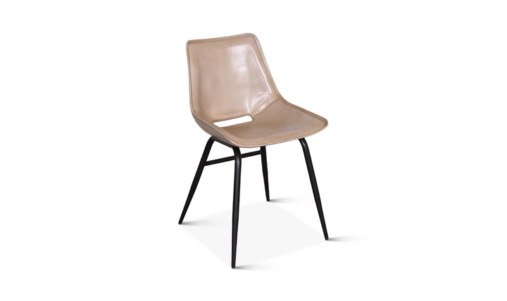 HTD Essex Stanley Leather Upholstered Armless Dining Chair