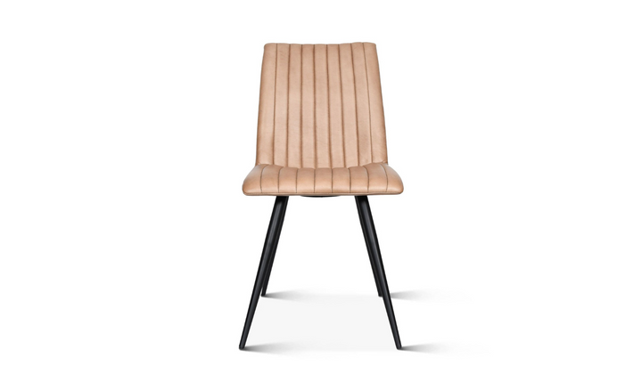 HTD Essex Chelsea Leather Dining Chair With Iron Legs