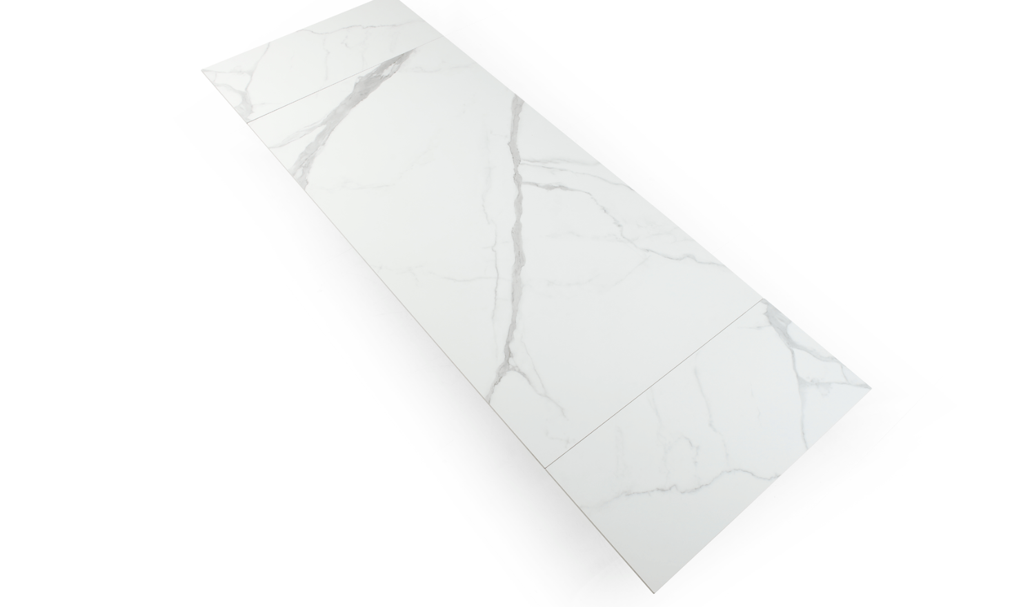 ESF Italia European 83-inch Ceramic Extension Dining Table with Top Marble Design