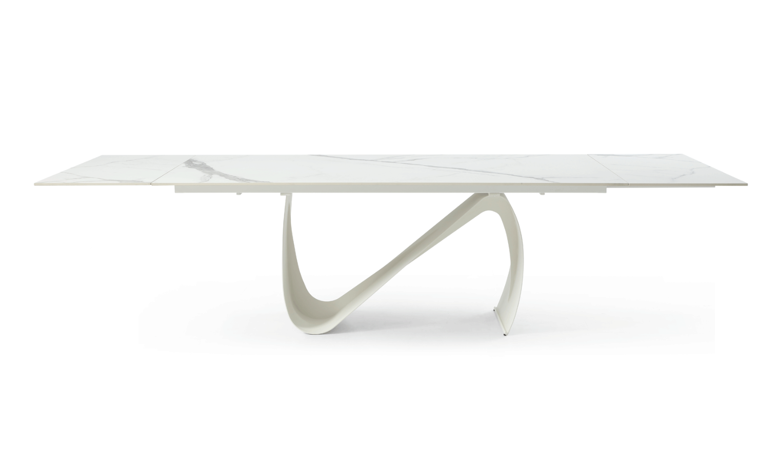 European Ceramic Top Marble Design Extension Dining Table- Jennifer Furniture