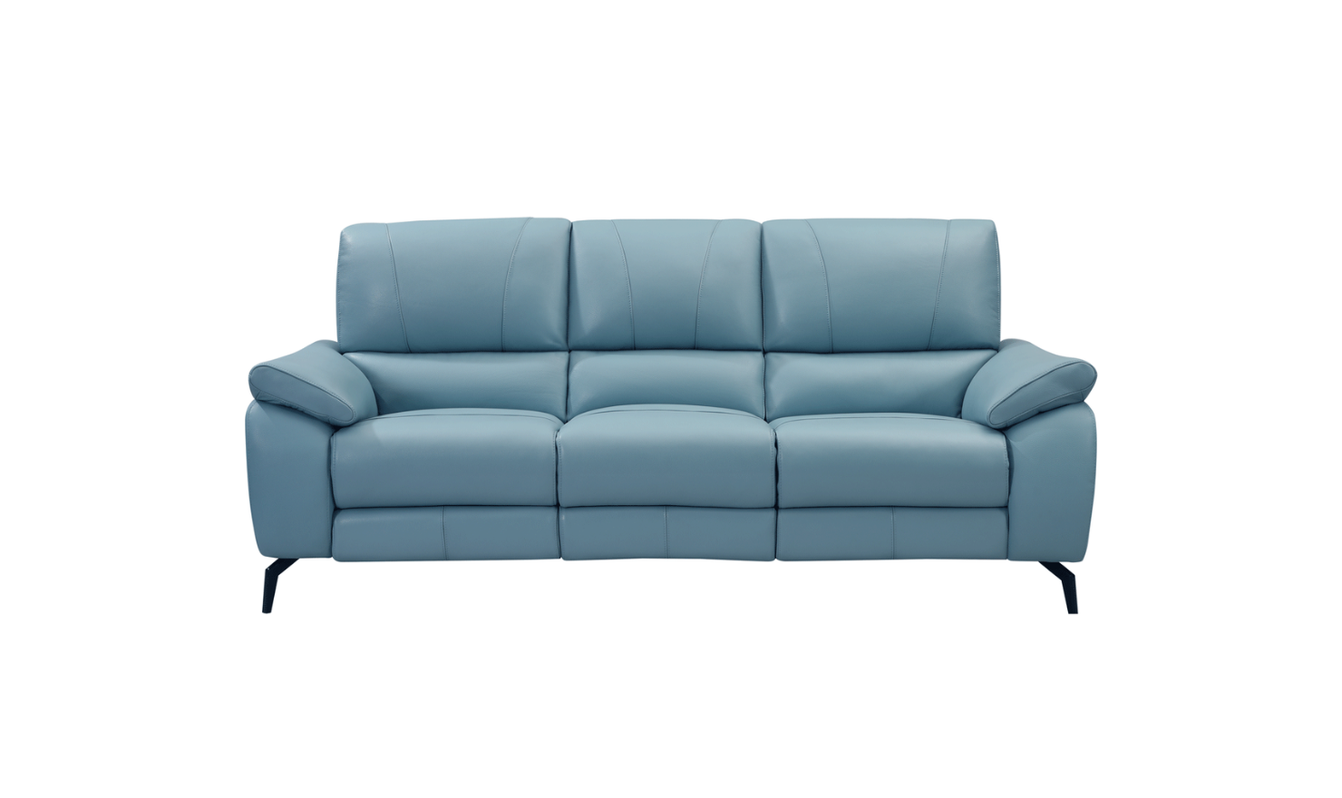 ESF Italia Jake 3 Seater Leather Electric Recliner Sofa with Cushion Arms