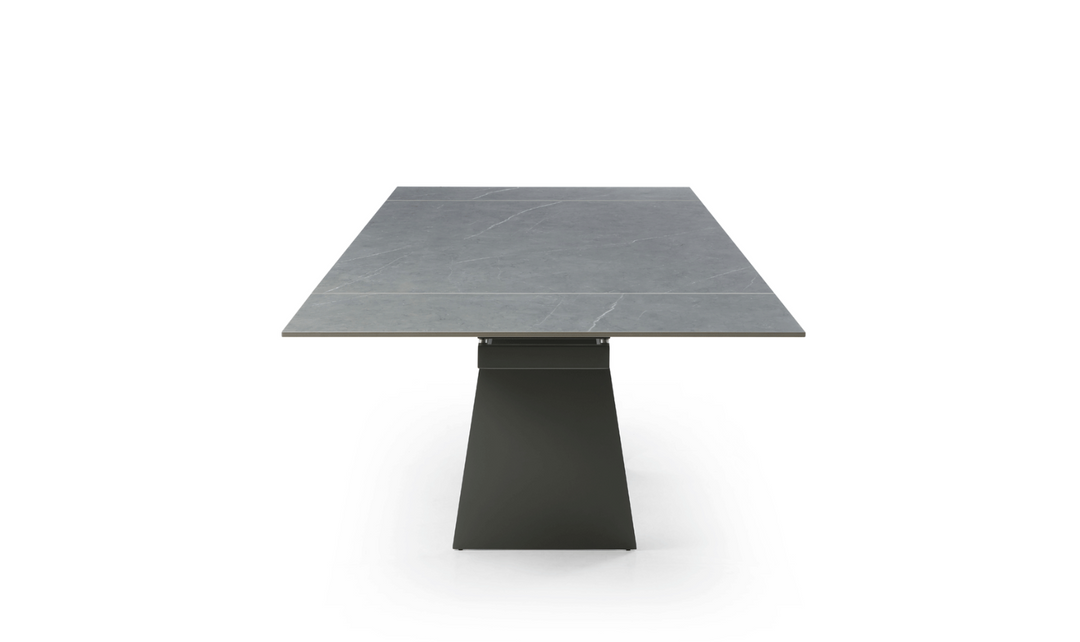 European Ceramic Top Marble Design Extension Dining Table- Jennifer Furniture