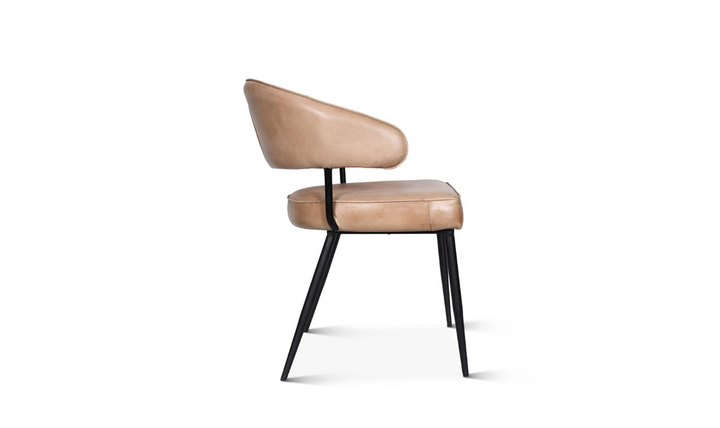 HTD Essex Dover Leather Armchair With Iron Legs