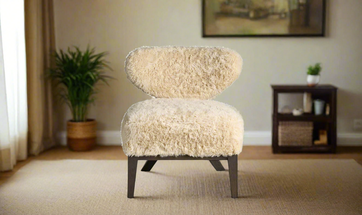 Universal Furniture Tremont Beige Accent Chair with Onyx Finish