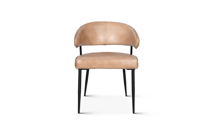 HTD Essex Dover Leather Armchair With Iron Legs