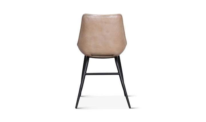 HTD Essex Stanley Leather Upholstered Armless Dining Chair