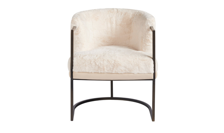 Universal Furniture Alpine Valley Polyester Accent Chair in  Cream