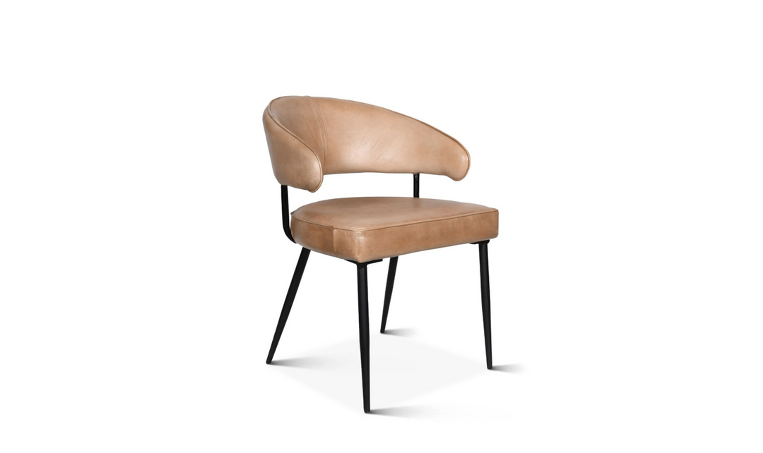 HTD Essex Dover Leather Armchair With Iron Legs