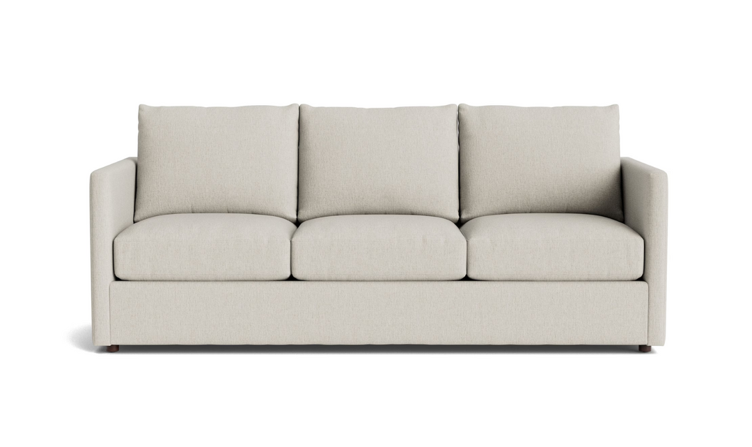 Bassett Furniture Beckham 3-Seater Stationary Fabric Sofa with Track Arms- Jennifer Furniture