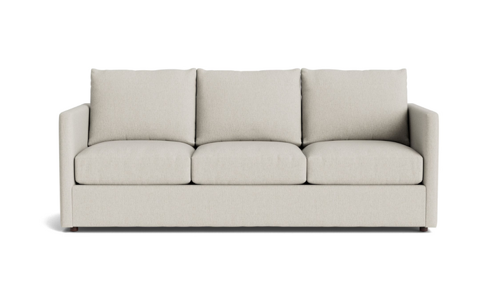 Bassett Furniture Beckham 3-Seater Stationary Fabric Sofa with Track Arms- Jennifer Furniture