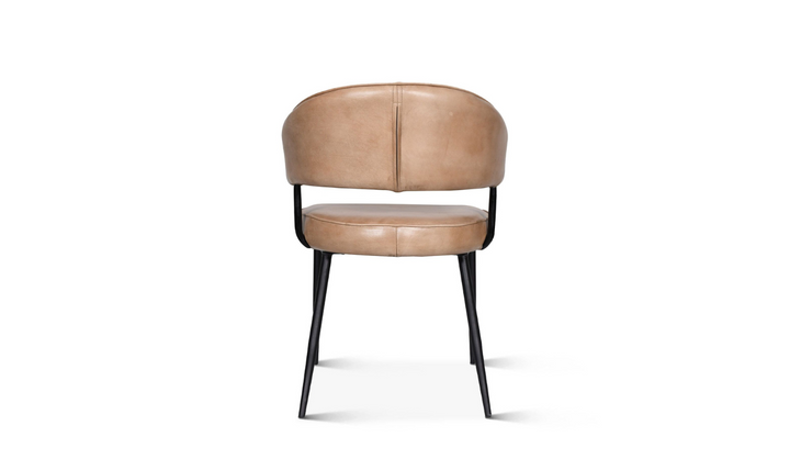 HTD Essex Dover Leather Armchair With Iron Legs