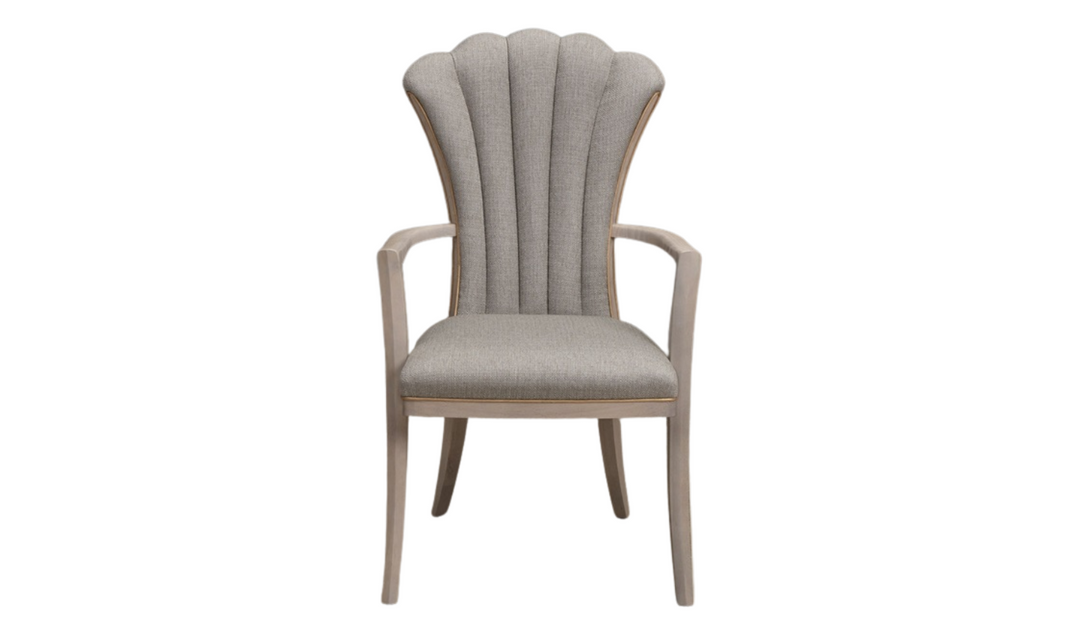 AICO Michael Amini Fantosini Sculpted Arm Chair WIth Tufted Cushions-Jennifer Furniture