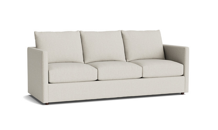 Bassett Furniture Beckham 3-Seater Stationary Fabric Sofa with Track Arms- Jennifer Furniture