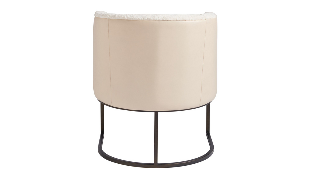 Universal Furniture Alpine Valley Polyester Accent Chair in  Cream