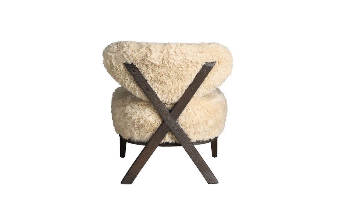 Universal Furniture Tremont Beige Accent Chair with Onyx Finish