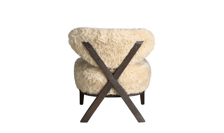 Universal Furniture Tremont Beige Accent Chair with Onyx Finish