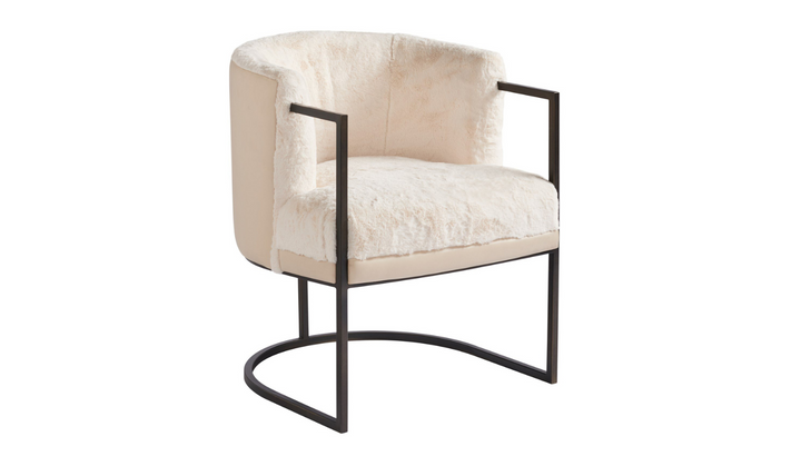 Universal Furniture Alpine Valley Polyester Accent Chair in  Cream