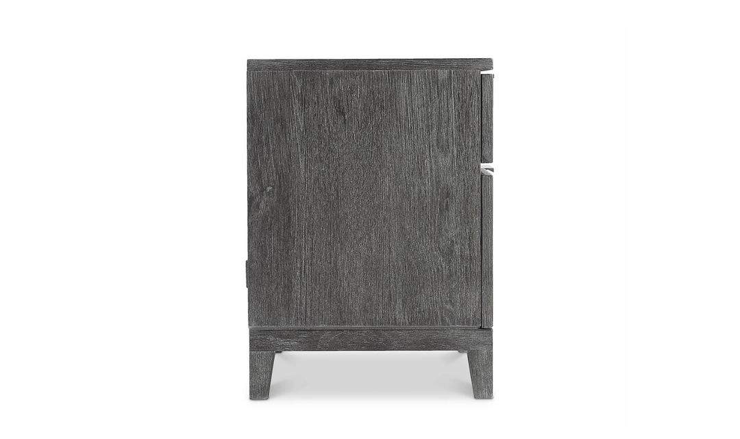 Bernhardt Menton 2-Drawers Wooden Nightstand in Sutton Black