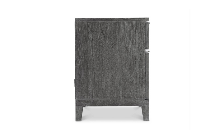 Bernhardt Menton 2-Drawers Wooden Nightstand in Sutton Black