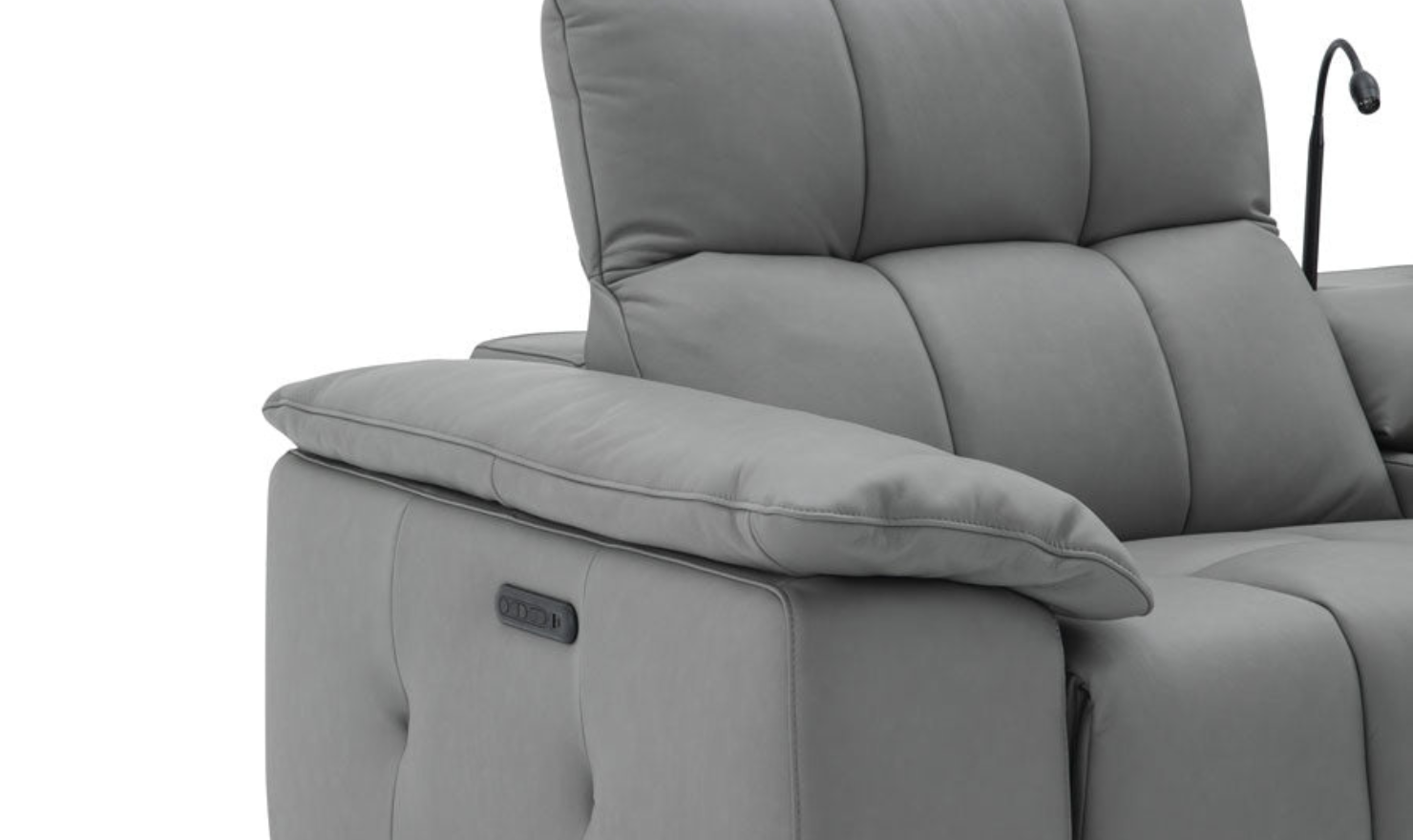 Jennifer Italia Beaumont 6 Pieces Leather Power Recliner Sectional Sofa in Premium Leather